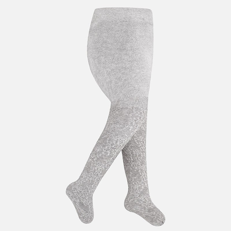 Rajstopy kolor jasno szary ażurowe Mayoral