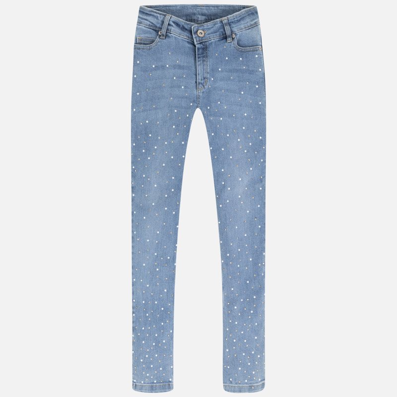 spodnie długie dżinsowe fantazja kolor jeans
