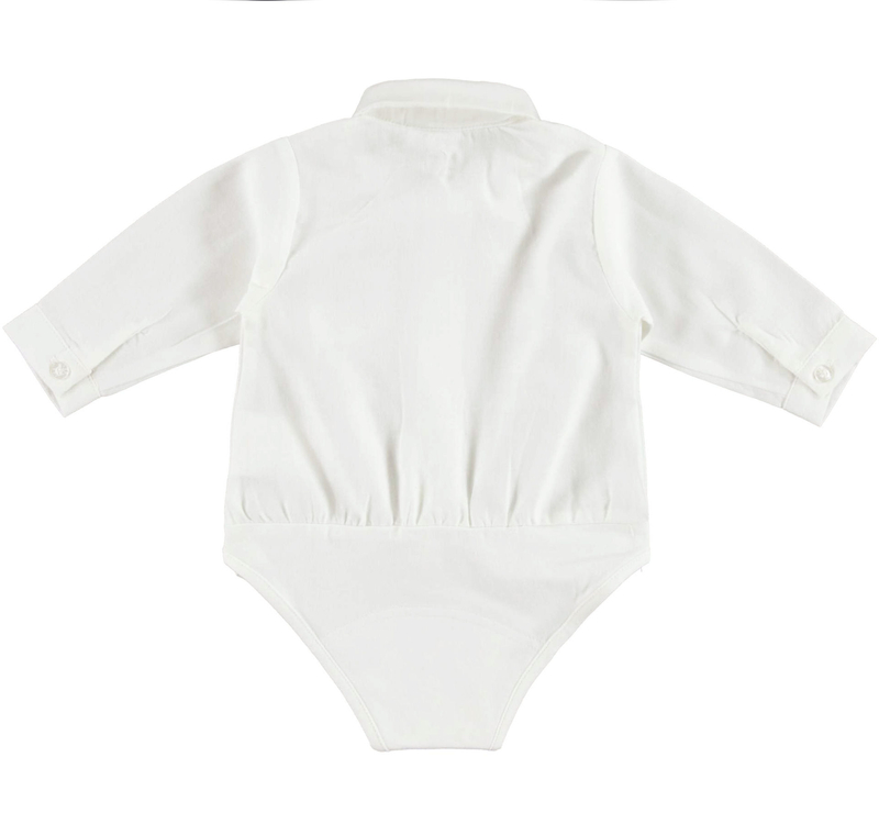 Koszulobody z długim rękawem kolor biały iDO dla chłopca