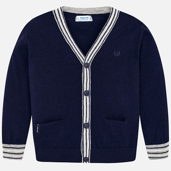 Sweter rozpinany na guziki Granatowy Mayoral