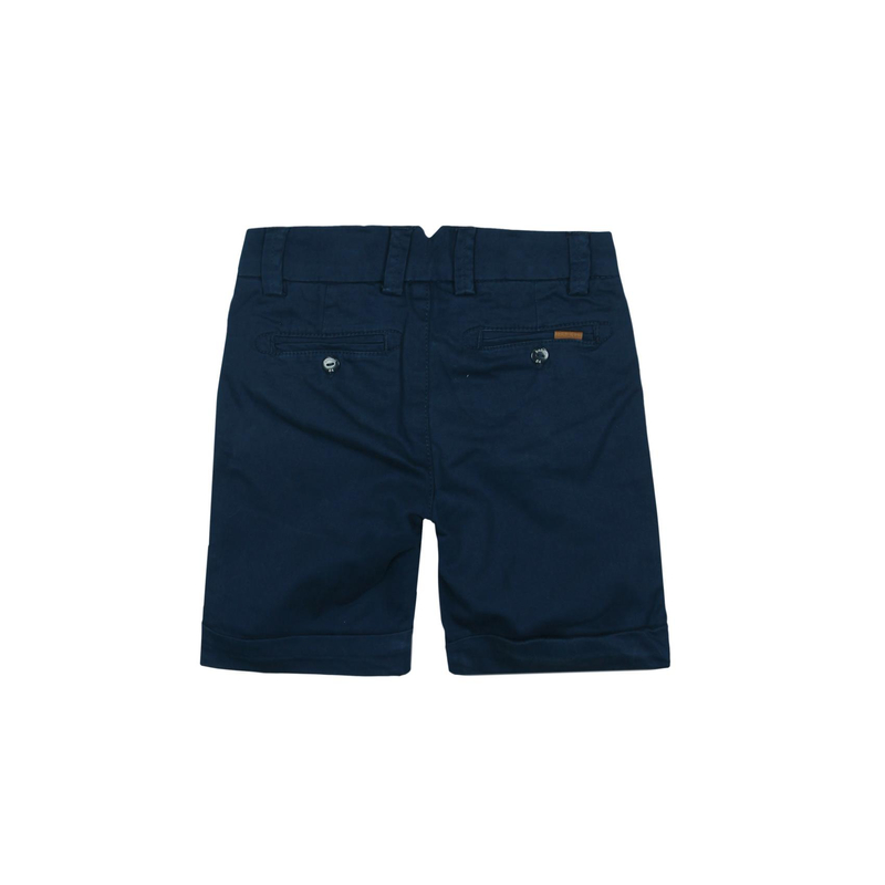 Bermudy satynowe dla chłopca kolor granatowy