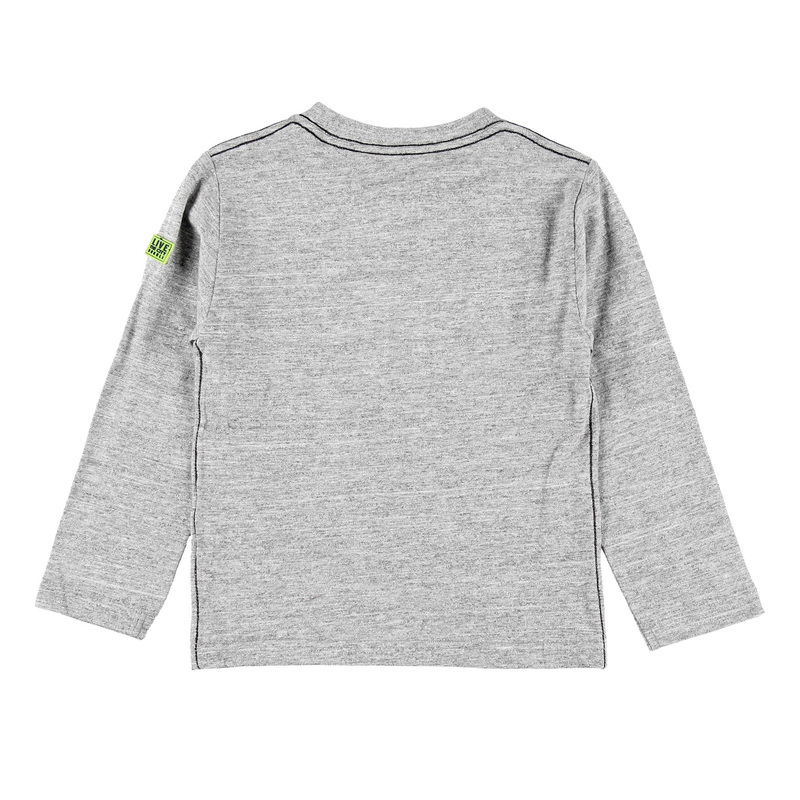 Bluzka z długim rękawem dla chłopca kolor szary Boboli