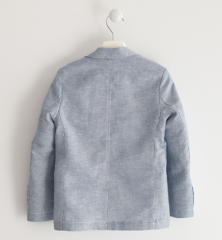 Marynarka kolor niebieski w paski iDO dla chłopca