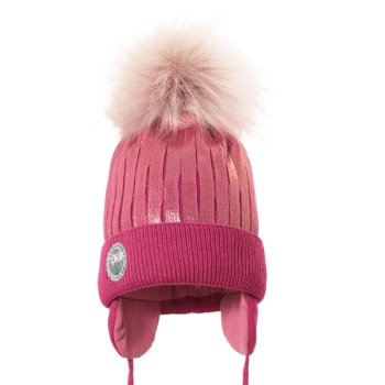 Czapka zimowa wiązana dla dziewczynki Pupill