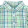 Koszula w kratę dla chłopca kolor zielony Boboli