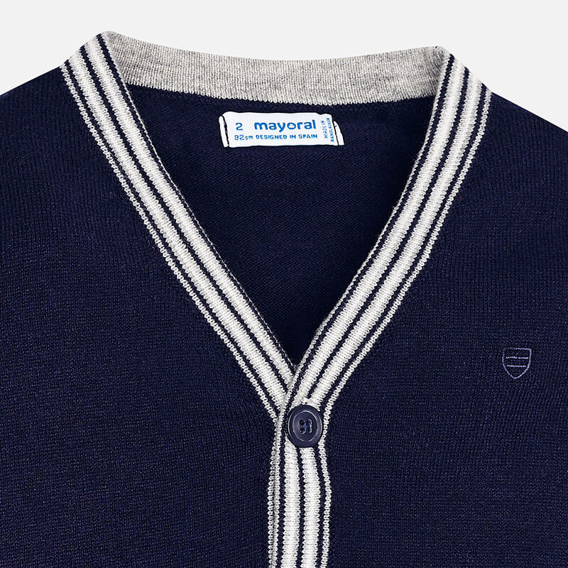 Sweter rozpinany na guziki Granatowy Mayoral