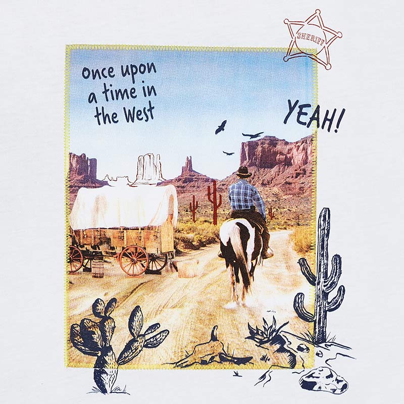 Koszulka z krókim rękawem i lamówką dla chłopca Mayoral