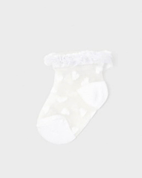 Skarpetki eleganckie białe Mayoral dla dziewczynki