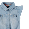 Bluzka denim dla dziewczynki kolor niebieski Boboli