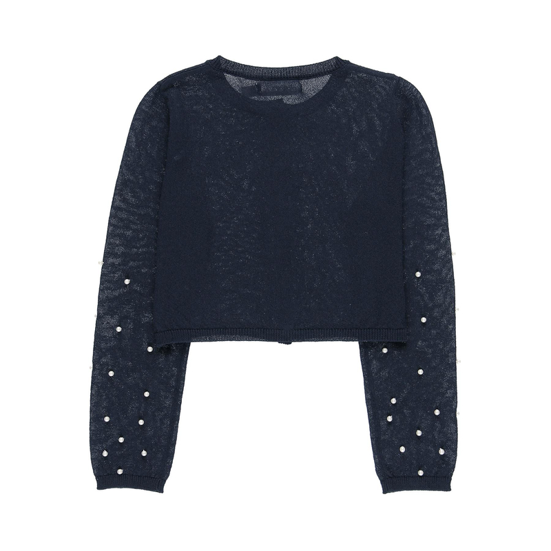 Sweter dla dziewczynki kolor granatowy