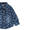 Koszula dżins z długim rękawem dla chłopca z nadrukiem w auta Boboli