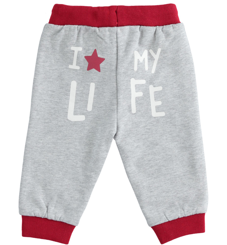 Długie spodnie dresowe niemowlęce dla chłopca iDO szare