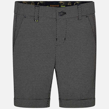 Bermudy len eleganckie dla chłopca Mayoral