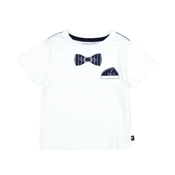 Bluzka k/r chł. WHITE rozm. 12M
