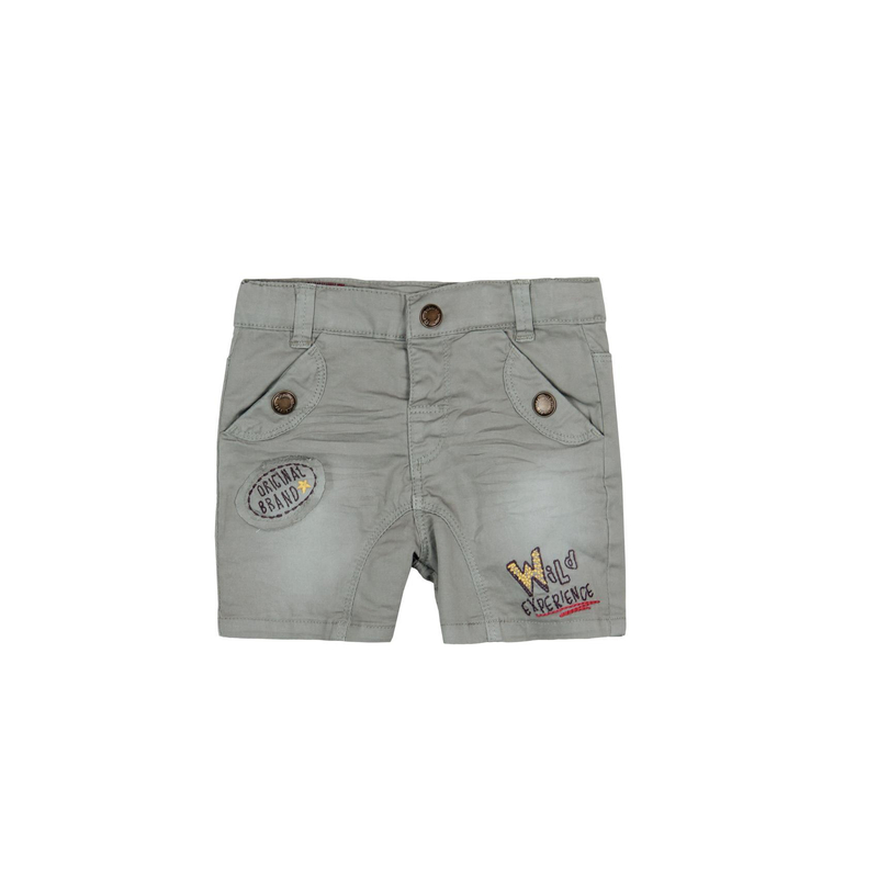 Szorty krótkie spodenki kolor szary Boboli dla chłopca