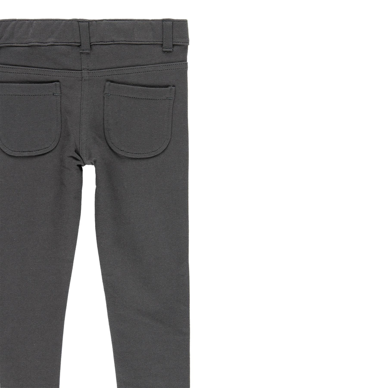 Spodnie dzianinowe ze streczem dla dziewczynki kolor szary Boboli