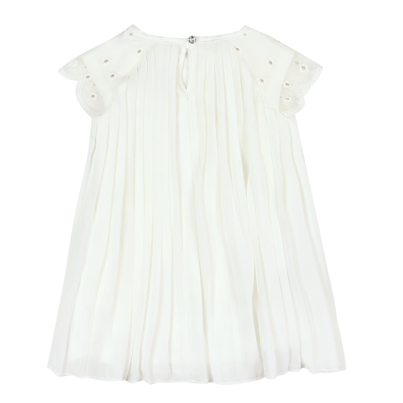 Sukienka letnia kremowa plisowana Boboli