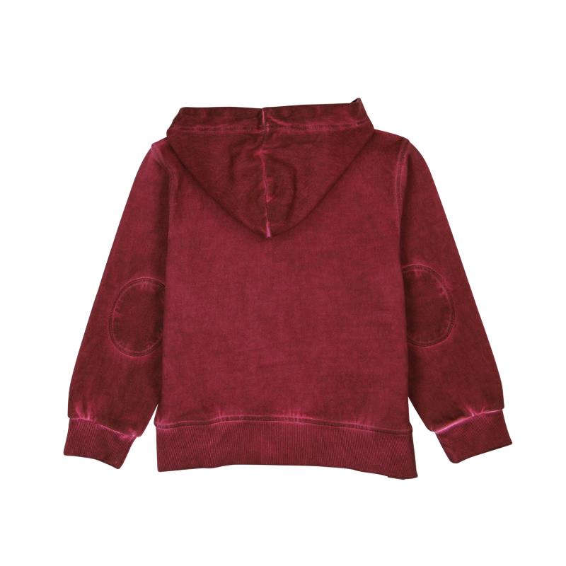 Bluza rozpinana bordowa dla chłopca Boboli