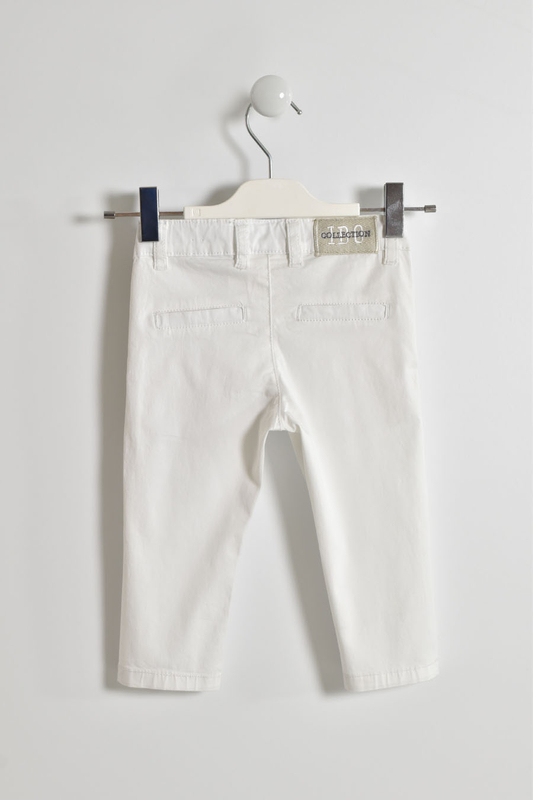 Spodnie cienkie slim fit iDO dla chłopca kolor biały