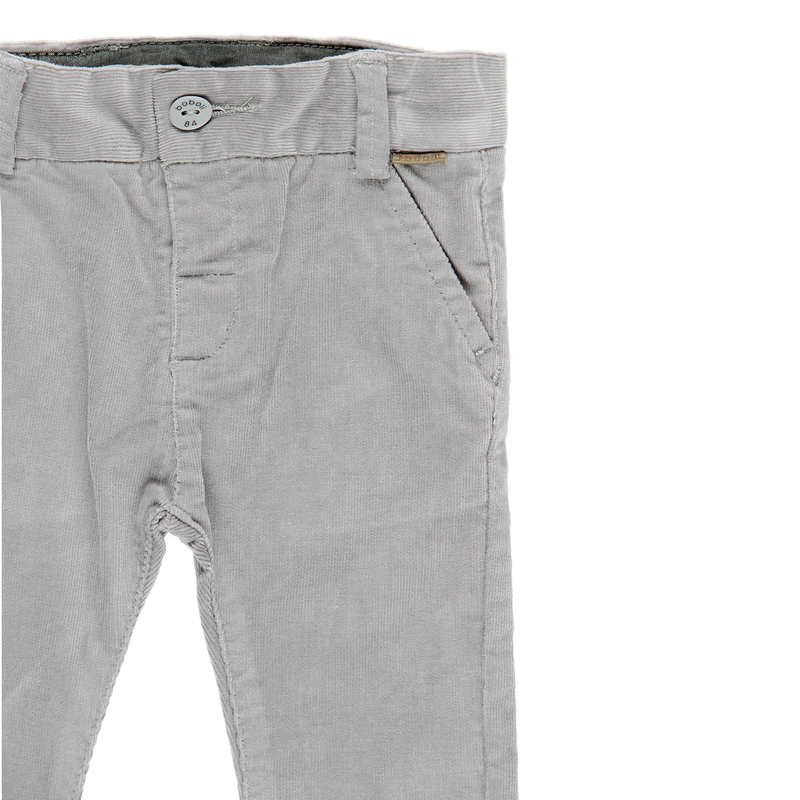 Spodnie sztruksowe dla chłopca kolor szary Boboli