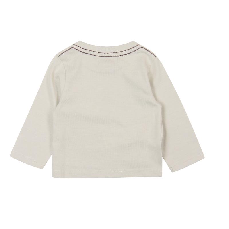 Bluzka z długim rękawem dla chłopca kolor beżowy Boboli