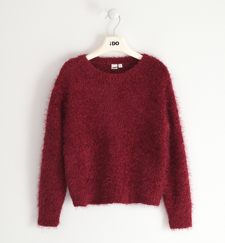 Sweter dla dziewczynki Bordo