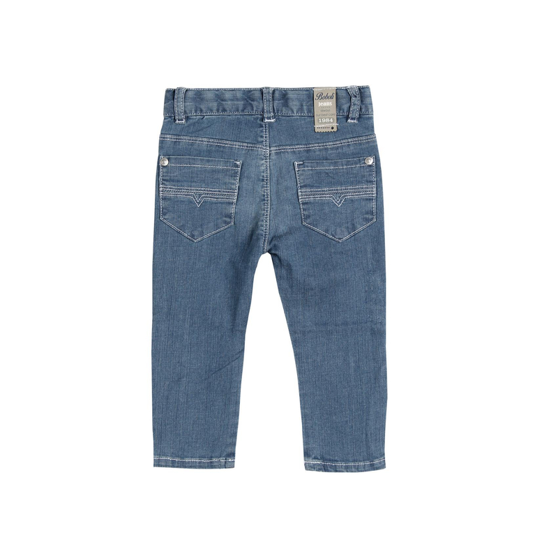 Spodnie denim strecz Boboli niebieskie