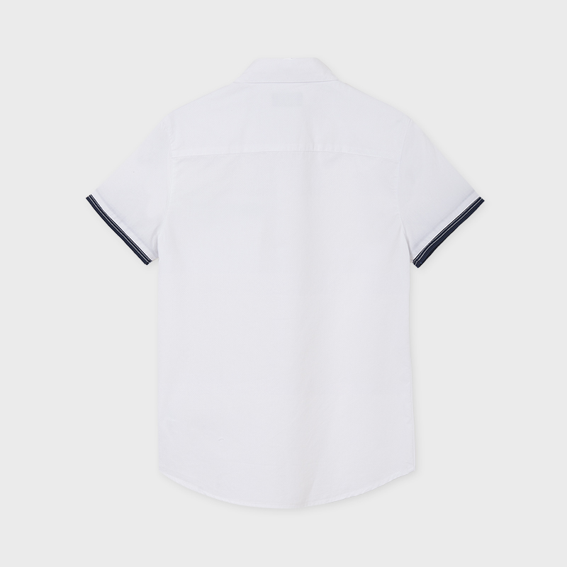 Koszula z krótkim rękawem dla chłopca kolor Biały Mayoral