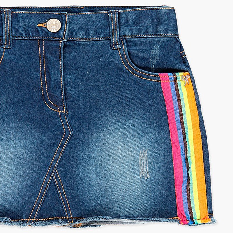 Spódnica denim dla dziewczynki kolor niebieski