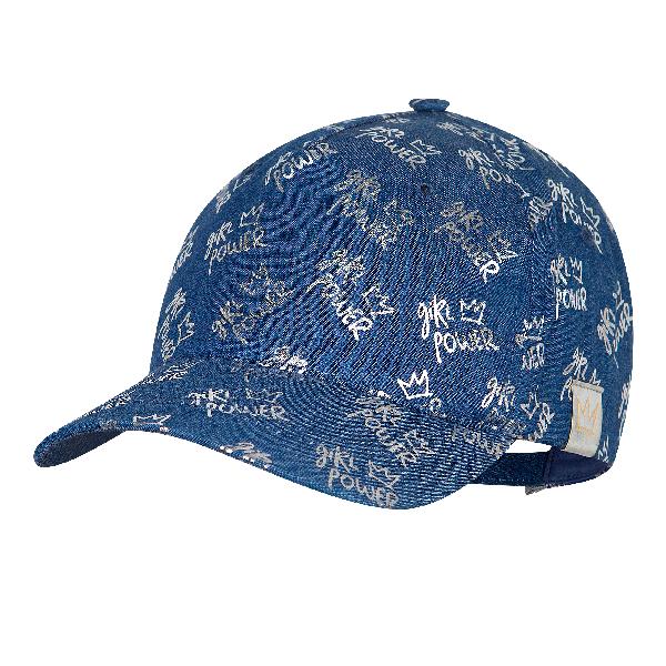 Czapka z daszkiem dla dziewczynki Broel kolor jeans Juliana