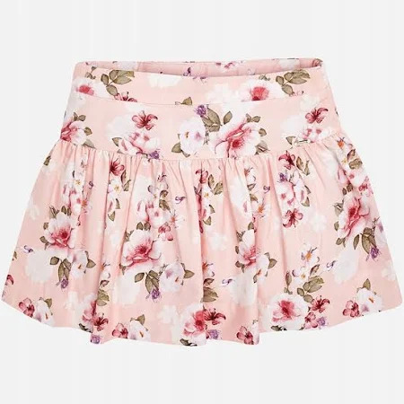 Spódnica w kwiaty Mayoral kolor różowy