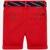 Bermudy pika z paskiem kolor czerwony Mayoral