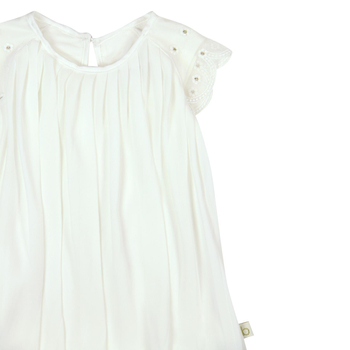 Sukienka letnia kremowa plisowana Boboli