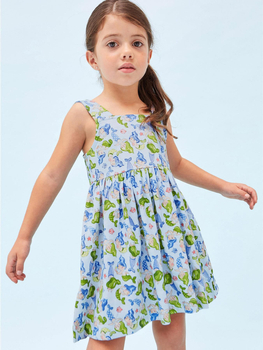Sukienka letnia w syrenki w kolorze błękitnym Mayoral