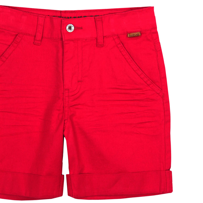 Szorty dla chłopca kolor czerwony Boboli