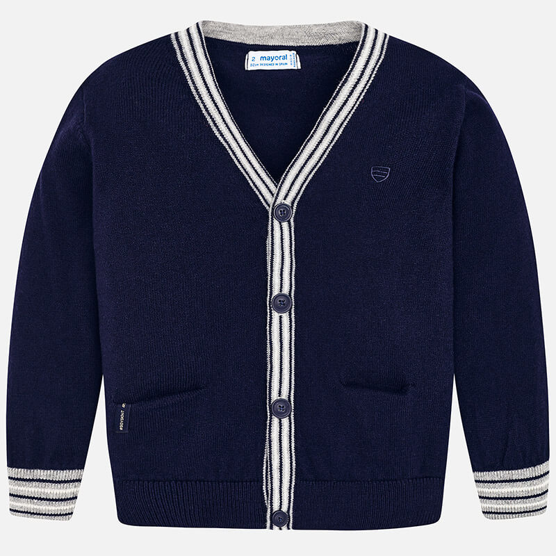 Sweter rozpinany na guziki Granatowy Mayoral