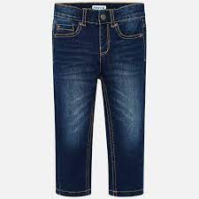 Spodnie jeans regular fit dla chłopca kolor Ciemny denim Mayoral