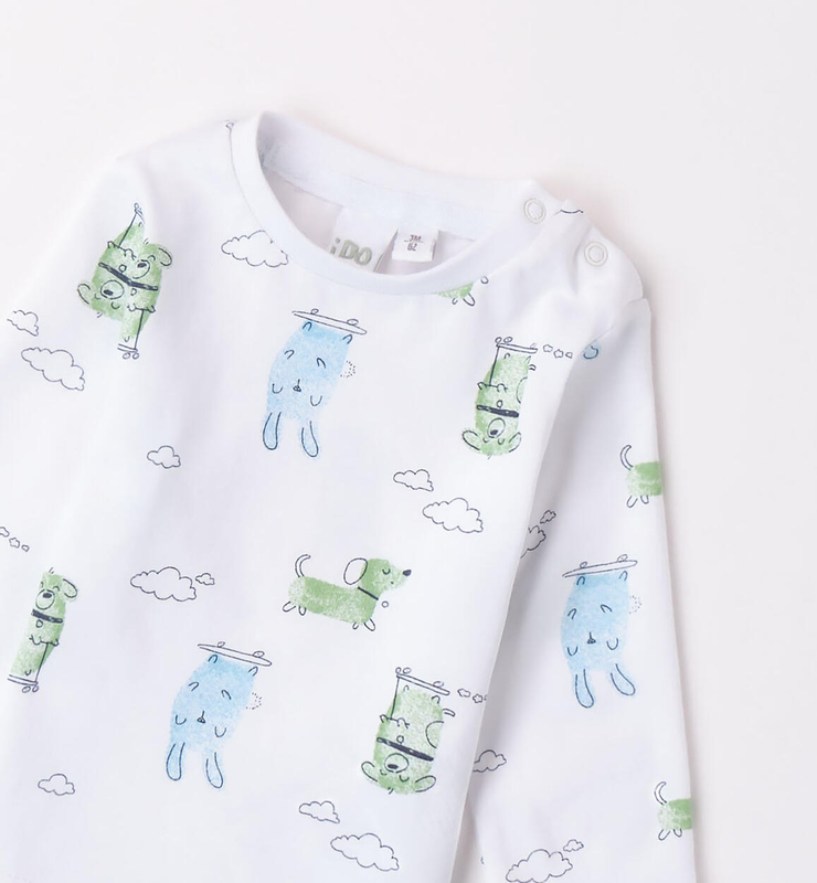 Bluzka niemowlęca z długim rękawem dla chłopca iDO zwierzątka