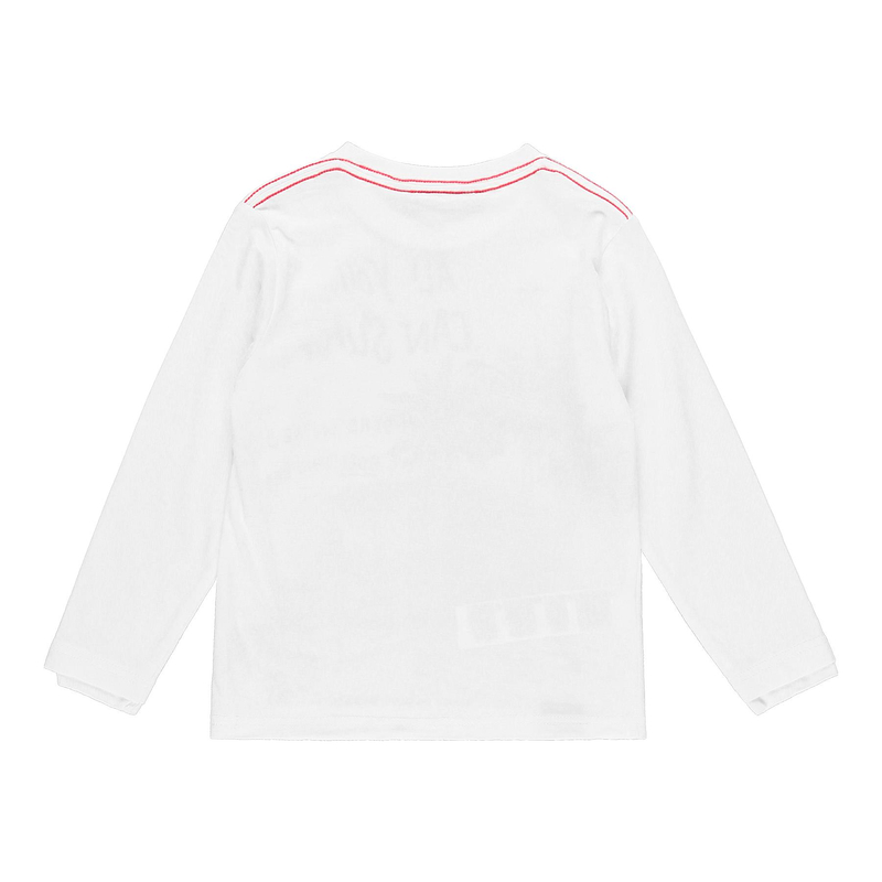 Bluzka z długim rękawem dla chłopca kolor biały Boboli