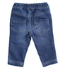 Spodnie z efektem denim  kolor z przetarciem iDO