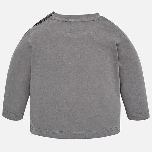 Bluzka z długim rękawem dla chłopca kolor szary Mayoral