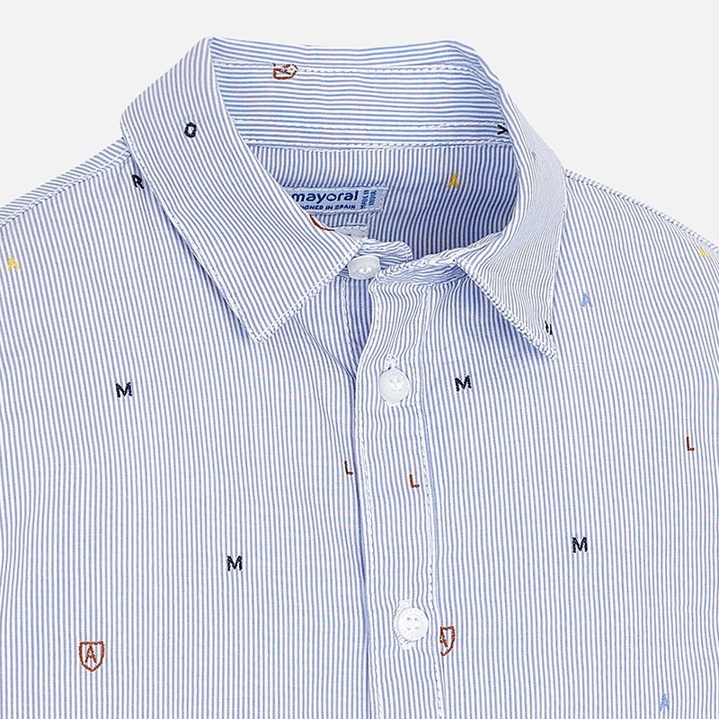Koszula niebieska w paski Mayoral dla chłopca