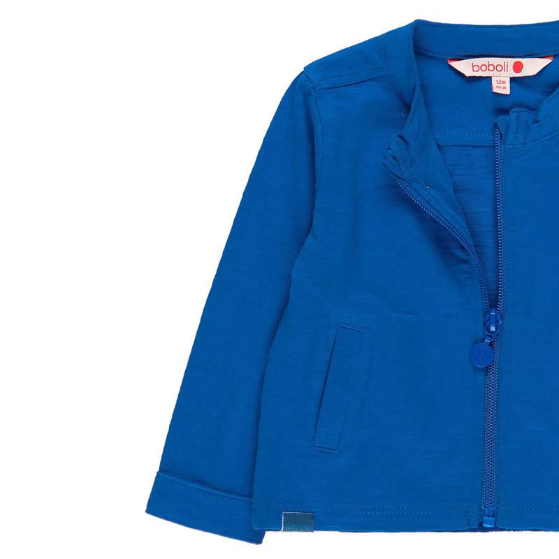 Bluza rozpinana dla dziewczynki kolor kobaltowy Boboli