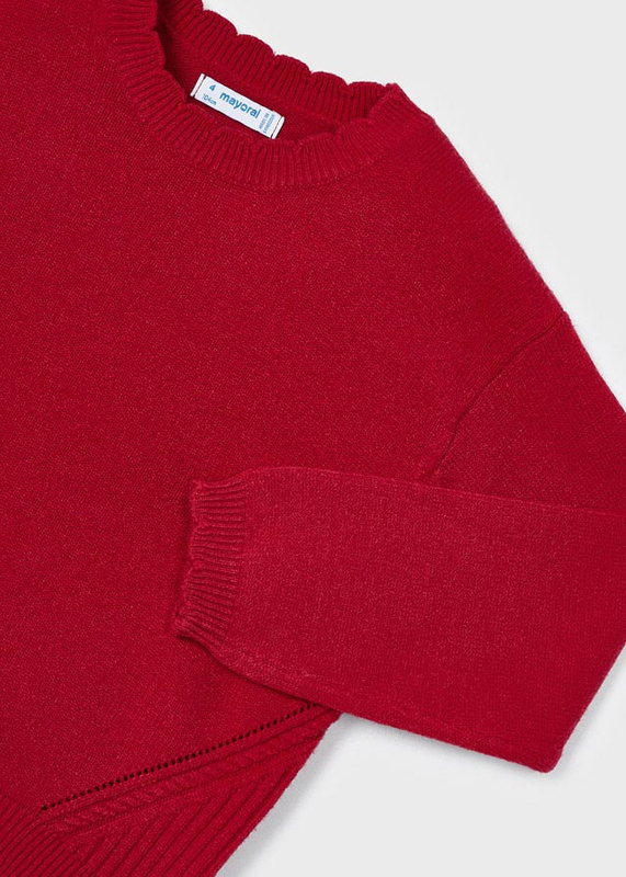 Sweter dla dziewczynki kolor Czerwony Mayoral