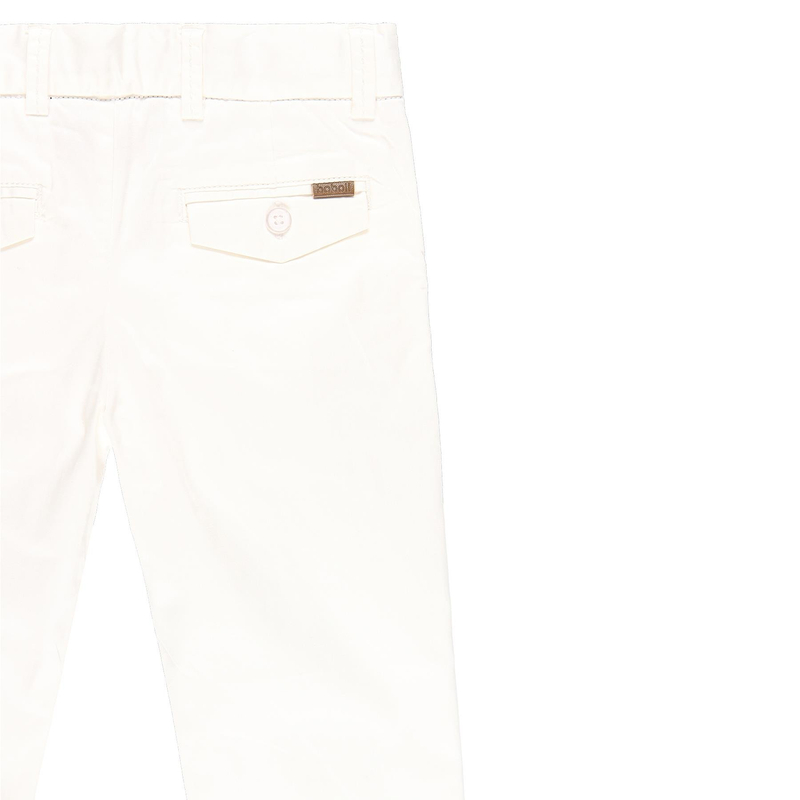 Spodnie chino dla chłopca Boboli kolor biały