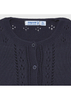 Sweterek bolerko do sukienki ażurowy kolor granatowy Mayoral dla dziewczynki