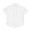 Koszula lniana Boboli z krótkim rękawem dla chłopca kolor biały