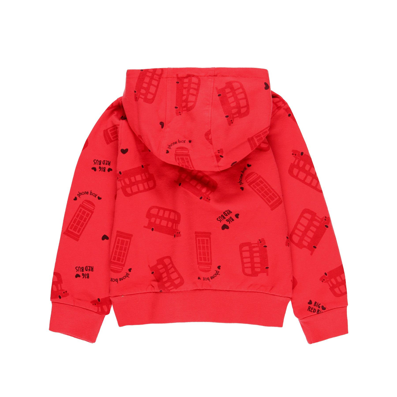 Bluza z kieszeniami dla dziewczynki z nadrukiem