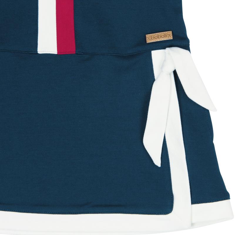 Sukienka z długim rękawem dzianinowa Boboli kolor granatowy