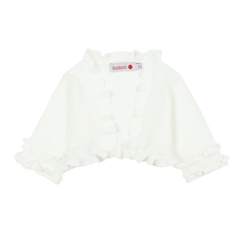 Bolerko dla dziewczynki kremowe Boboli